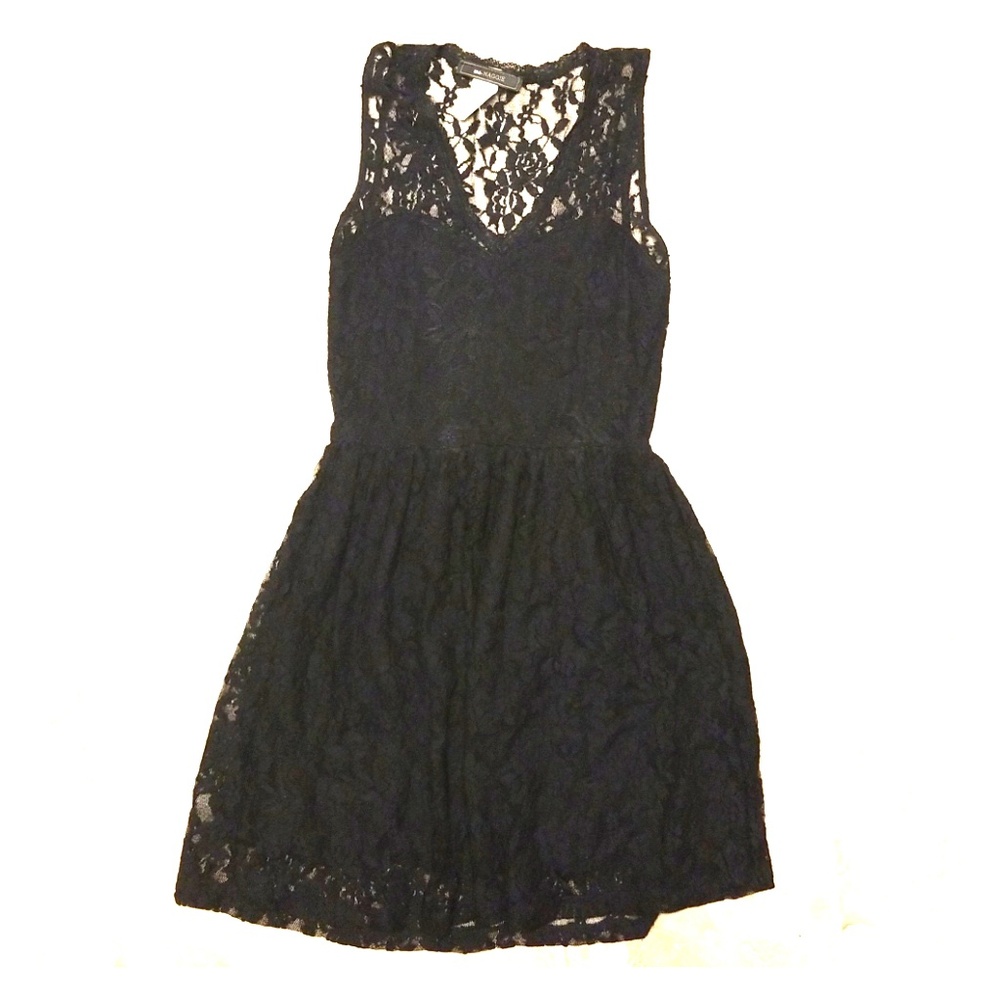 Black lace dress